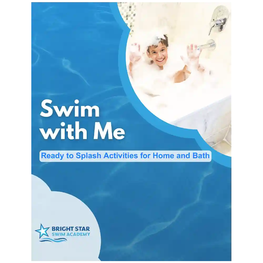 Cover page image of Swim with Me, Ready to Splash Activities for Home and Bath, PDF digital, downloadable booklet.